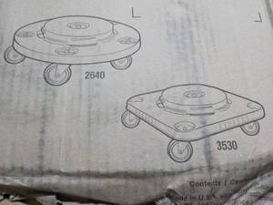 2 Brute Dollies Rubbermaid...