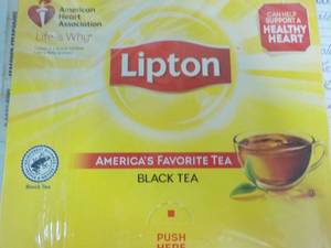 Lipton 100 Black Tea Bags...