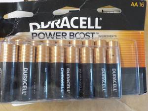 16 Duracell Double AA Batteries...