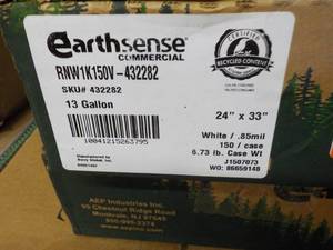 Case of EarthSense 13 Gallon White ...