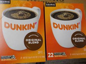 2 x 22 Kcups Keurig Dunkin Original...