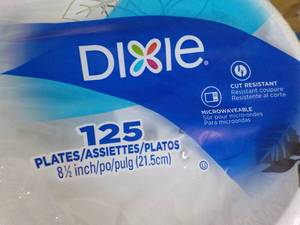 125 Dixie 8 12 Paper Plates...