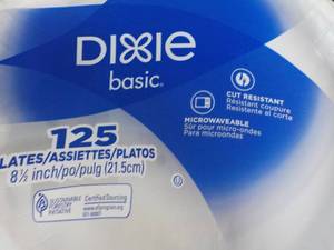 Dixie 125 ct 8.5 Paper Plates...
