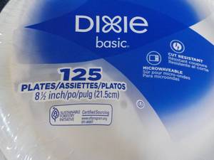 Dixie 125 ct 8.5 Paper Plates...
