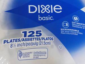 Dixie 125 ct 8.5 Paper Plates...