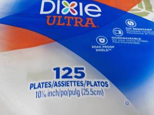 125 ct Dixie 10 18 Paper Plates...