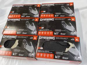600 ct Glove Works Black size XL Ni...