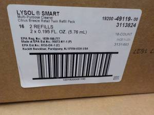 4 cases Lysol Smart Cleaner Spray B...