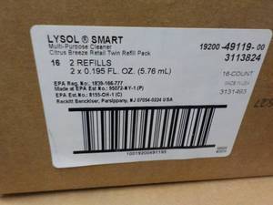 4 cases Lysol Smart Cleaner Spray B...