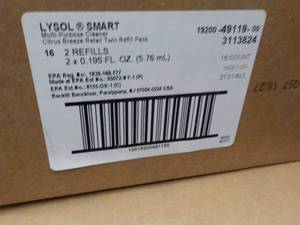 4 cases Lysol Smart Cleaner Spray B...