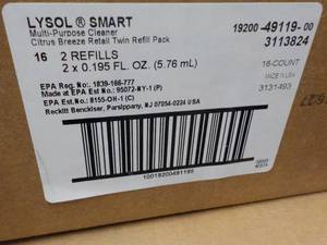 4 cases Lysol Smart Cleaner Spray B...