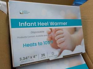 4 boxes x 25 each Infant Heel Warme...