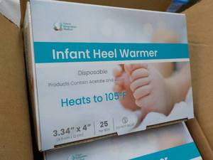 4 boxes x 25 each Infant Heel Warme...