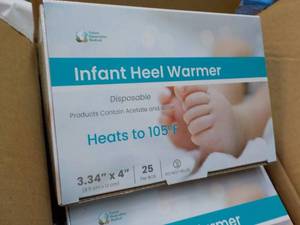 4 boxes x 25 each Infant Heel Warme...