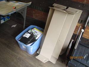 Abandoned Stored Goods from an infant through 6th grade school.  Curriculum, Games, Desks, More