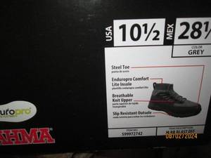 new brahma steel toe enduro pro shoes size 10 12