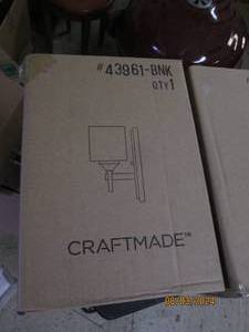 6 new craftmade single wall lights...