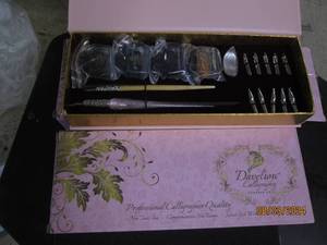 2 new davelion calligraphy kits pink