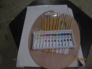 davelion art set 12 brushes and 12 paints