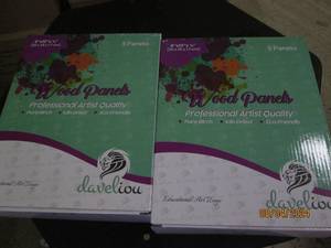 2 new boxes of wood panels from daveliou 8x10 inch 5 panels per box pure birch
