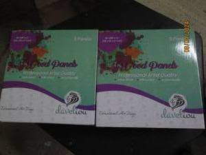 2 new boxs of wood panels from daveliou 10x 10 inch 5 panels per box pure birch