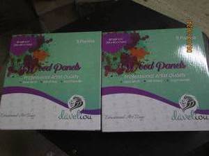 2 new boxs of wood panels from daveliou 10x 10 inch 5 panels per box pure birch