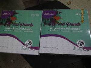 2 new boxes of wood panels from daveliou 12x12 inch 5 panels per box pure birch