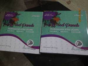 2 new boxes of wood panels from daveliou 12x12 inch 5 panels per box pure birch