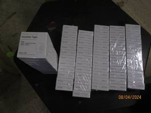 6 packages of 12 baseline invisible tape