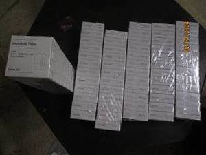 6 packages of 12 baseline invisible tape