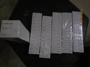 6 packages of 12 baseline invisible tape
