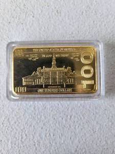 Commemorative Donald Trump Gold Colored Bars -- Not Real Gold