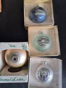 Mixed Knick Knack Lot, Snow Globes, Coffee Mugs -- 3 Boxes