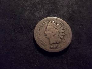 1859 Laurel Wreath Indian Head Cent
