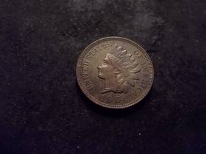 1904 Bronze Oak Wreath Indian Head Cent