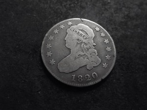 1820 Capped Bust Quarter With Lettered Edge