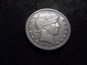 1916 D Barber Quarter
