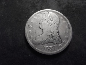 1837 Capped Bust Reeded Edge Half Dollar