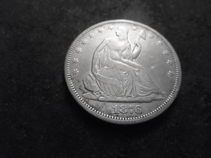 1876 Liberty Seated Half Dollar With Motto