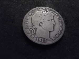 1911 D Barber Half Dollar