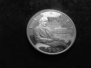 1993 James Madison Half Dollar Proof Commemorative