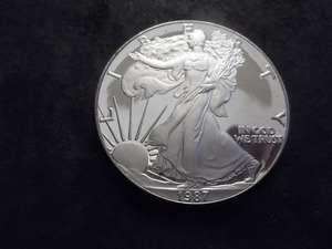 1987 S Silver Eagle Proof Dollar