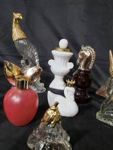 lot 51 image: Assorted Decorative Perfume Bottles and Figurines Collection