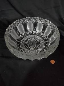 lot 60 image: Lot of 3 Vintage Crystal Cut Glass Bowls