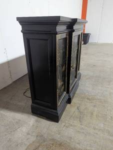 lot 106 image: Asian Inspired Cabinet with Detailed Art Deco Motif