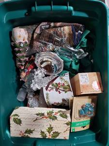 lot 131 image: Large Assorted Christmas Decorations Lot