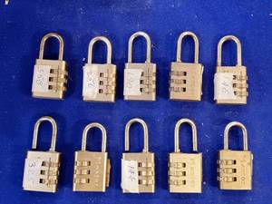 lot 6 image: 10 Master Padlocks With Combo