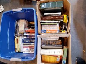 lot 56 image: Large lot of assorted books religious childrens novels more