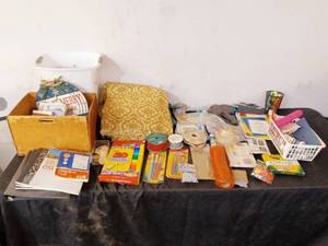 lot 78 image: Crafting and office supplies some are new