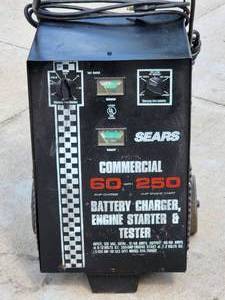 lot 9 image: Sears Commercial Battery Charger  Jump Starter  Tester Unit